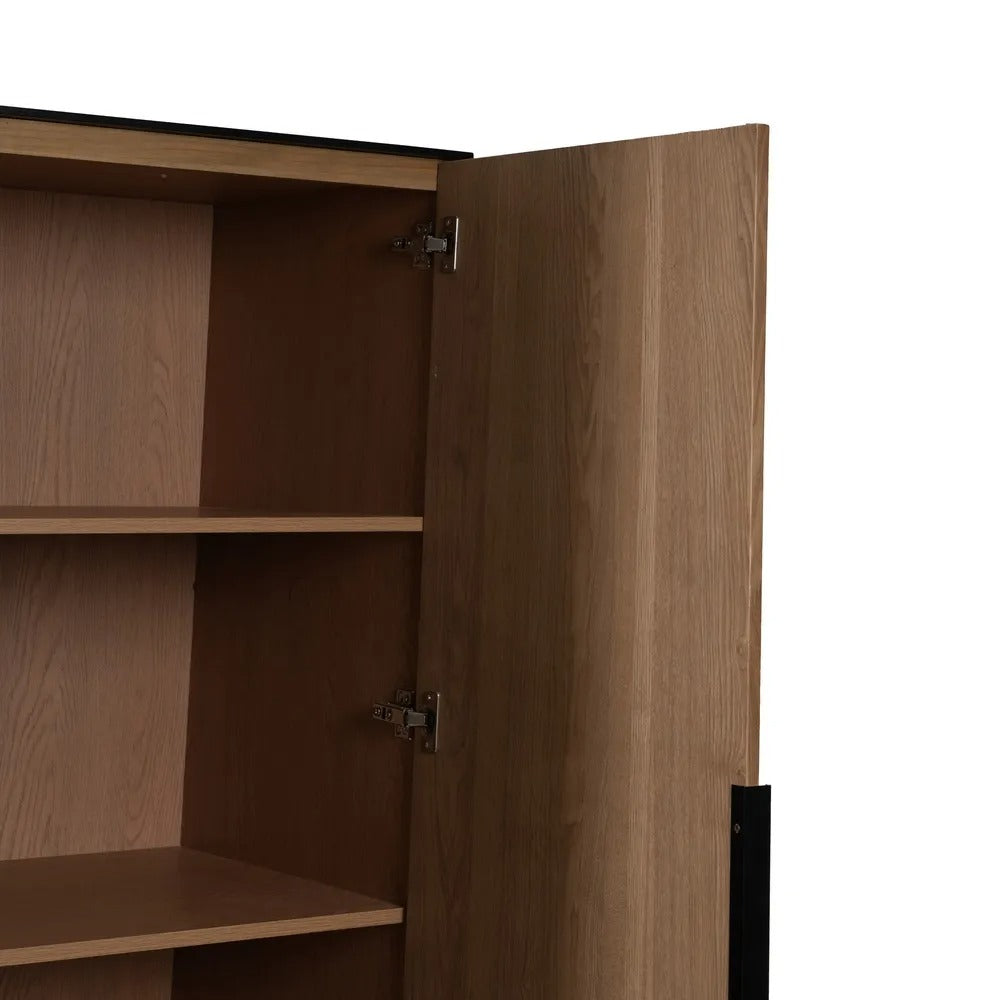 Meuble bar haut Milano - Bois texturé