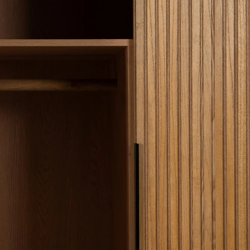 Meuble bar haut Milano - Bois texturé