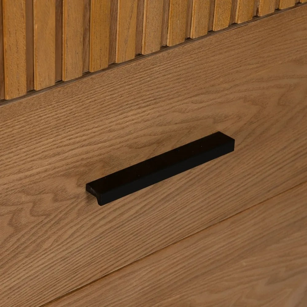 Meuble bar haut Milano - Bois texturé