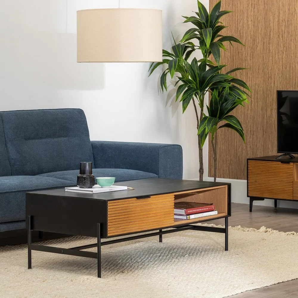 Table basse Torino - Bois texturé