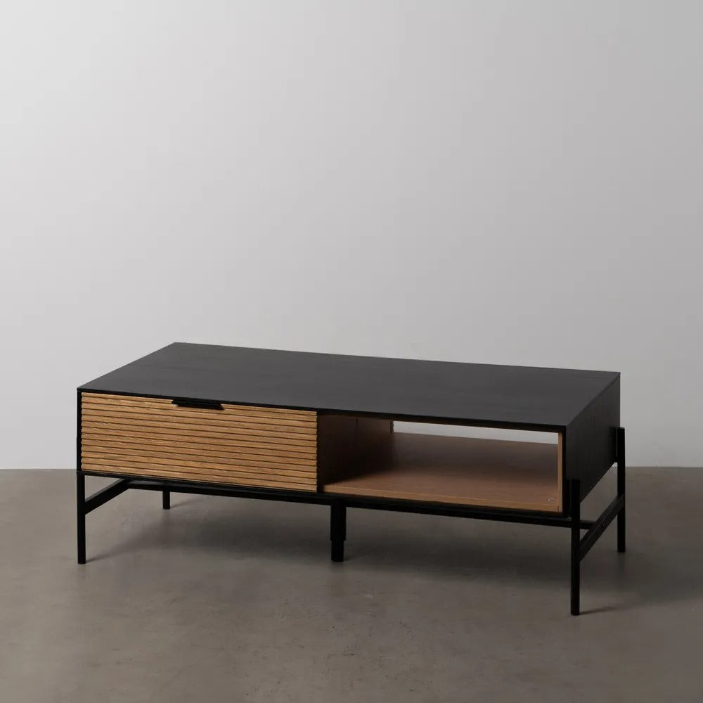 Table basse Torino - Bois texturé