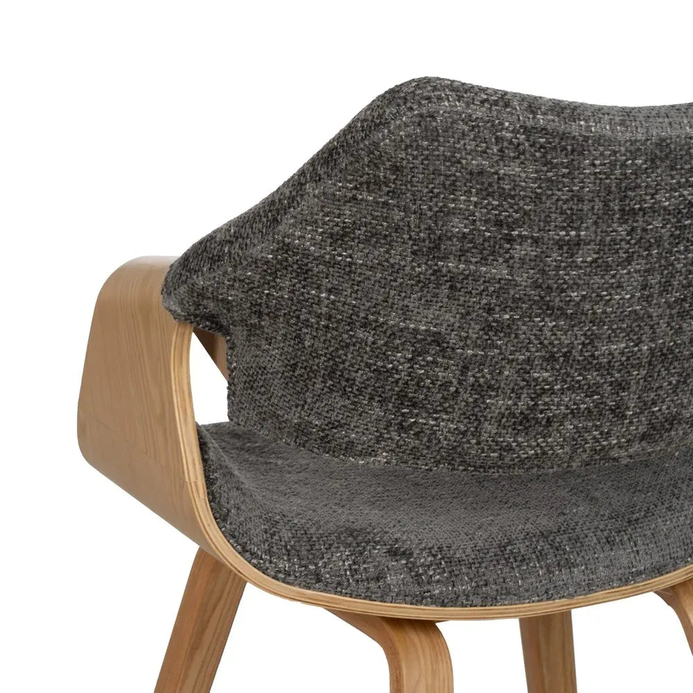 Chaise salle à manger Altino - Gris foncé