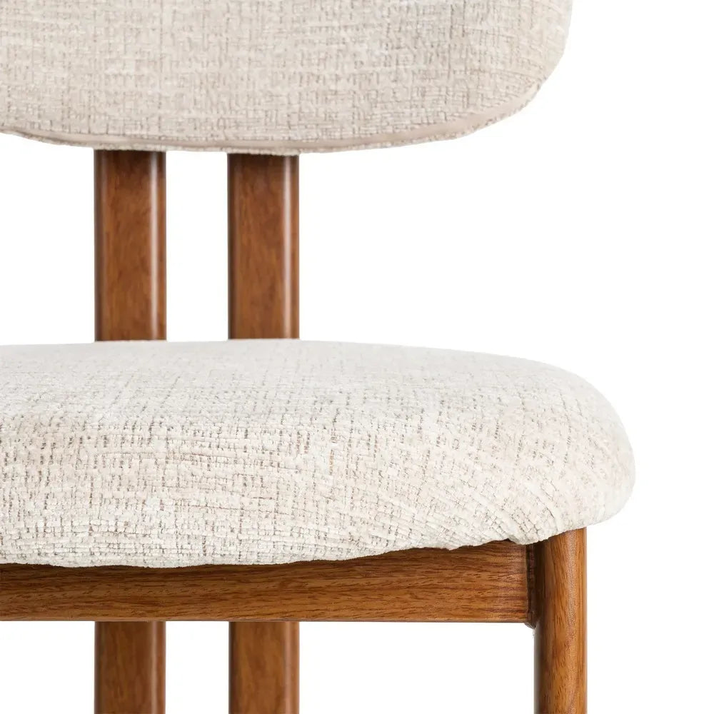 Chaise salle à manger Céleste - Beige - Lot de 2