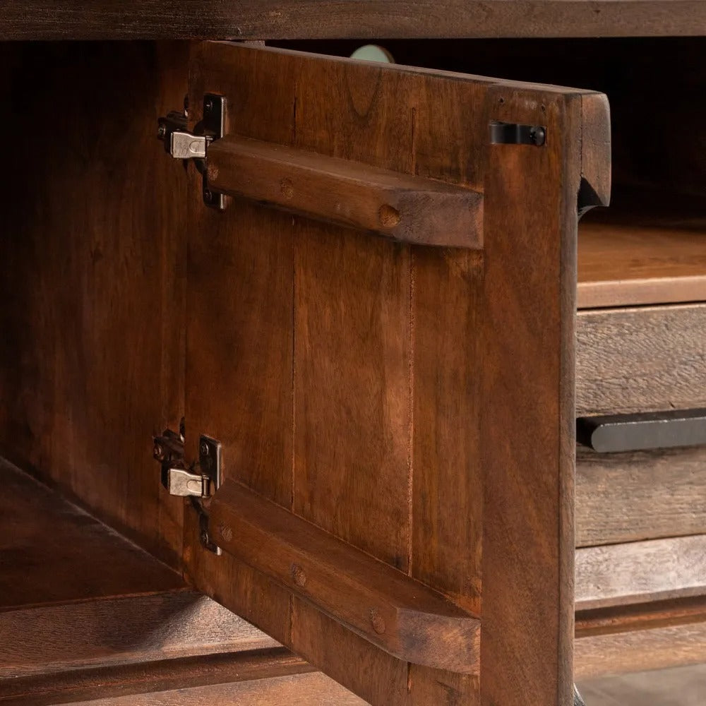 Meuble TV élégant Padova - Bois foncé