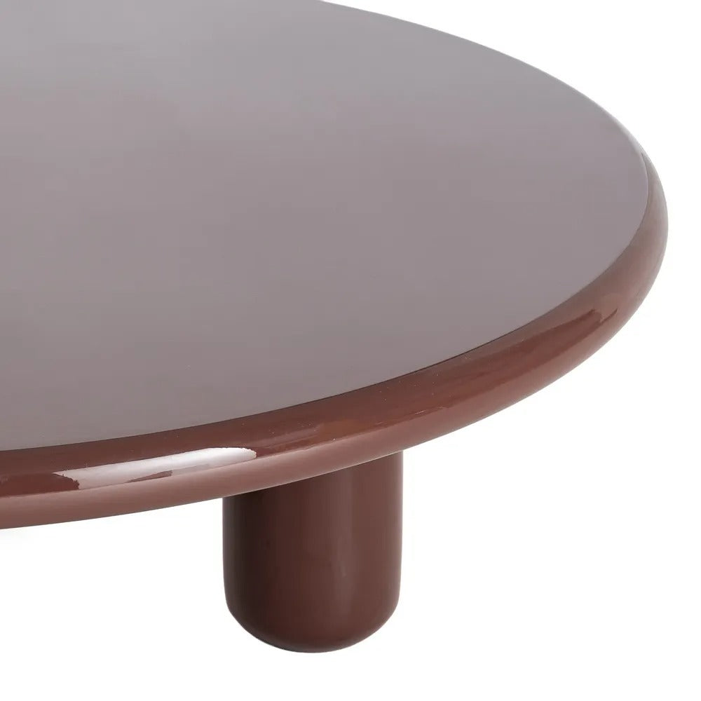 Table basse iconique Trieste - Laqué bordeaux