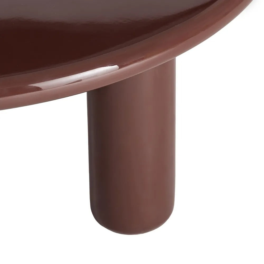 Table basse iconique Trieste - Laqué bordeaux