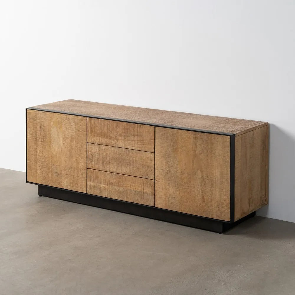 Buffet contrasté Parme - Bois miel