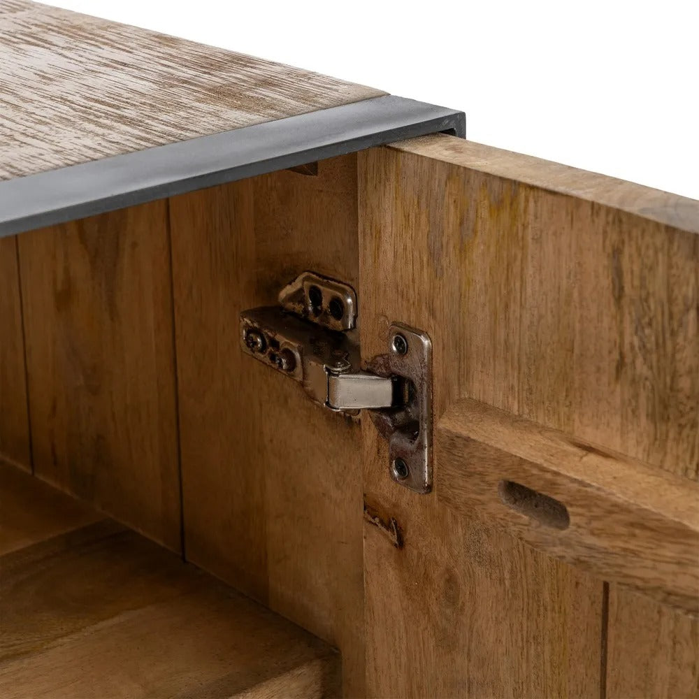 Buffet contrasté Parme - Bois miel