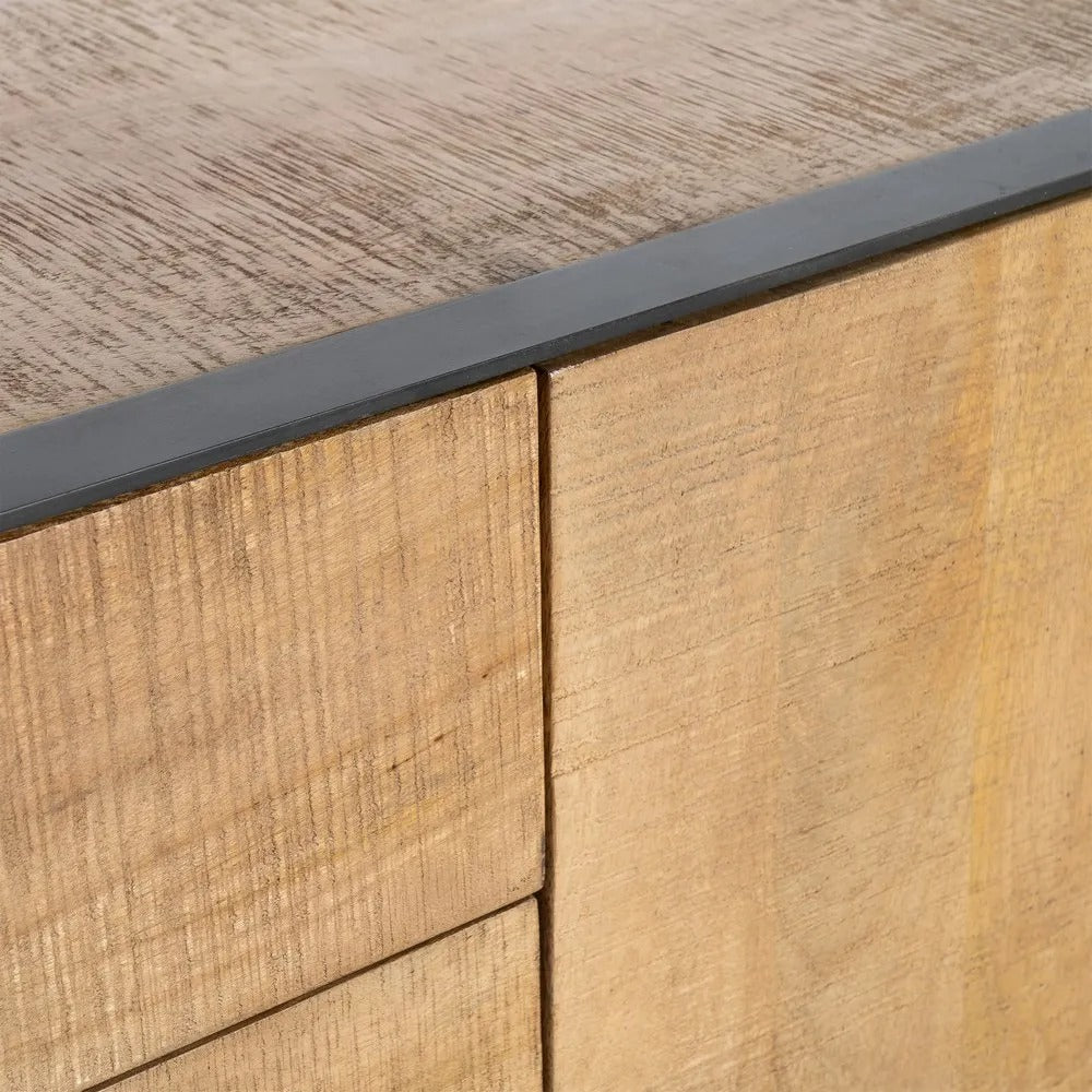 Buffet contrasté Parme - Bois miel