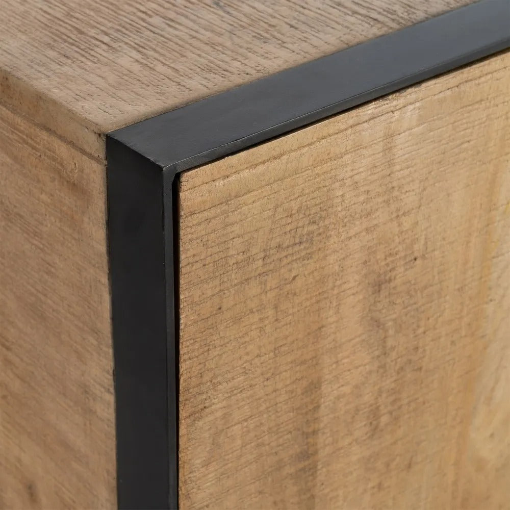 Buffet contrasté Parme - Bois miel