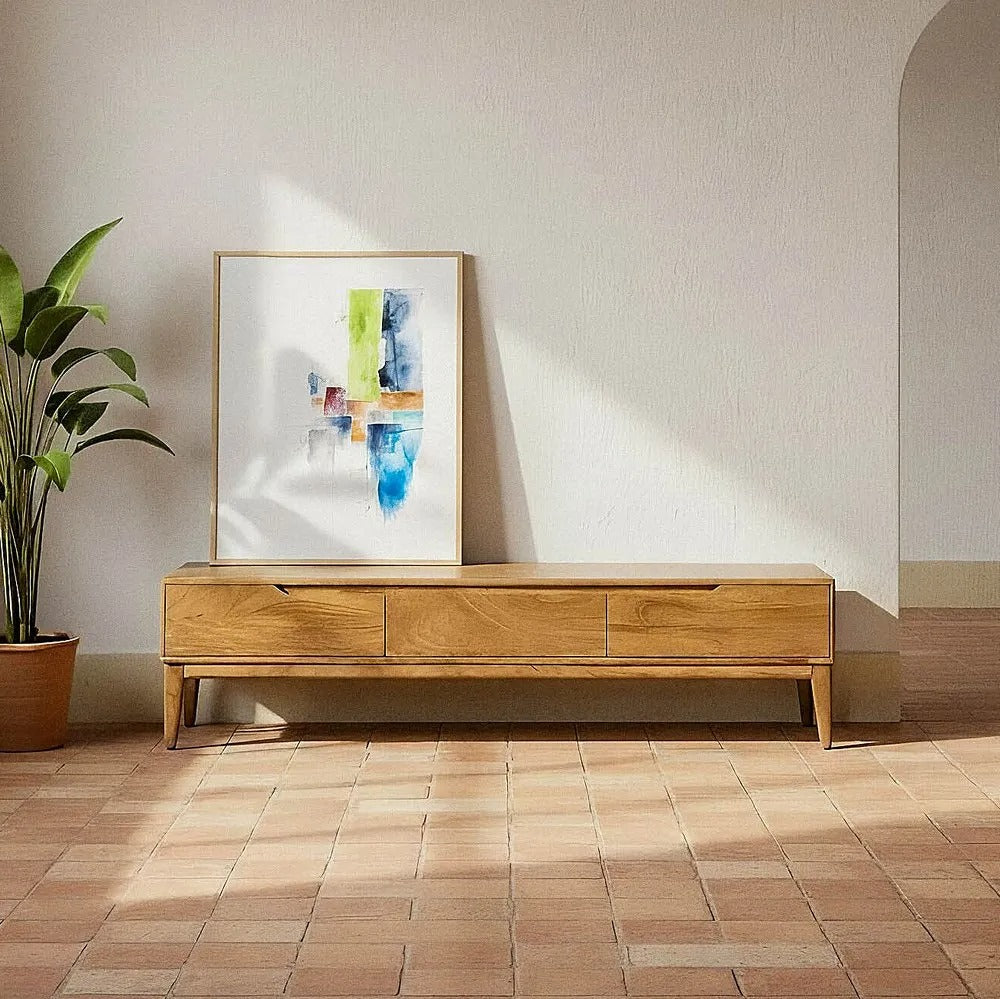 Meuble TV scandinave Siena - Bois de manguier