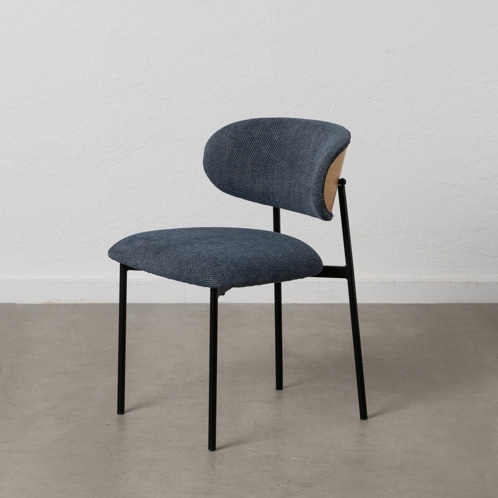 Chaise salle à manger Firenze - Bleu - Lot de 4