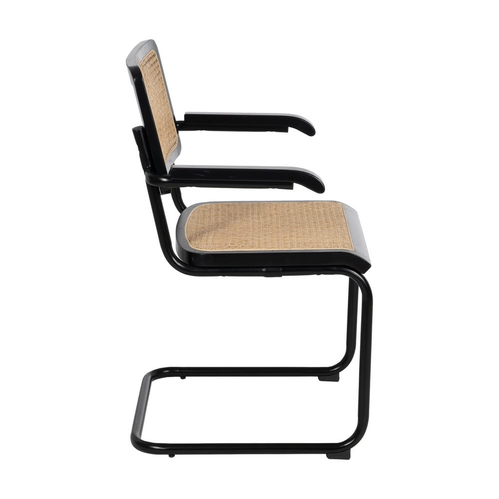 Chaise salle à manger Palermo - Noir - Lot de 2