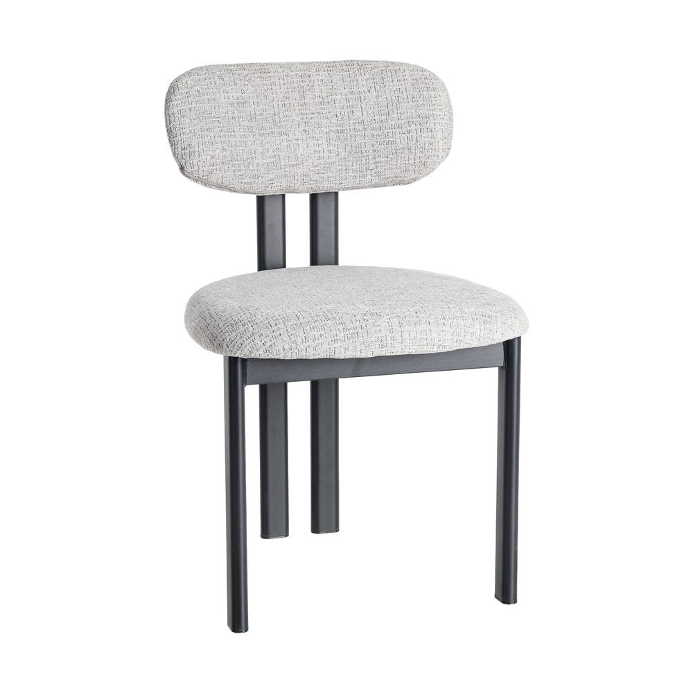 Chaise salle à manger Céleste - Noir - Lot de 2