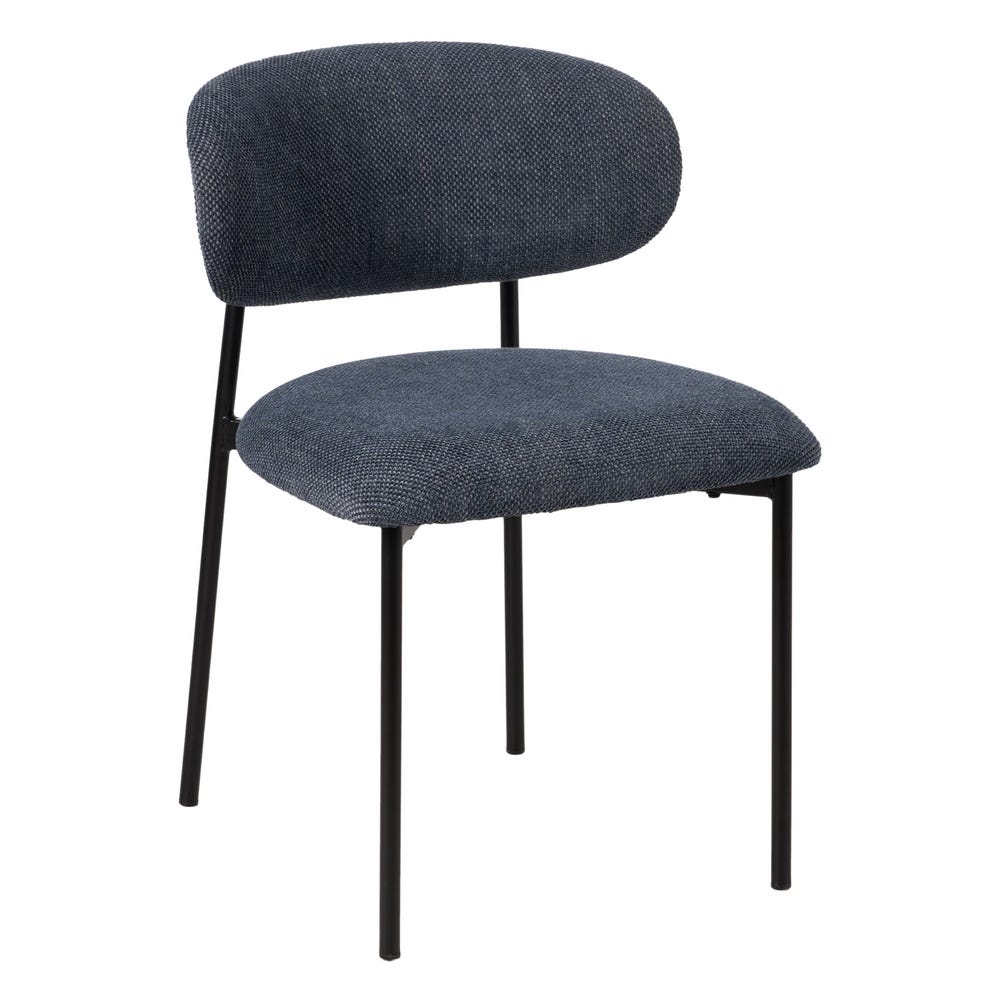 Chaise salle à manger Firenze - Bleu - Lot de 4