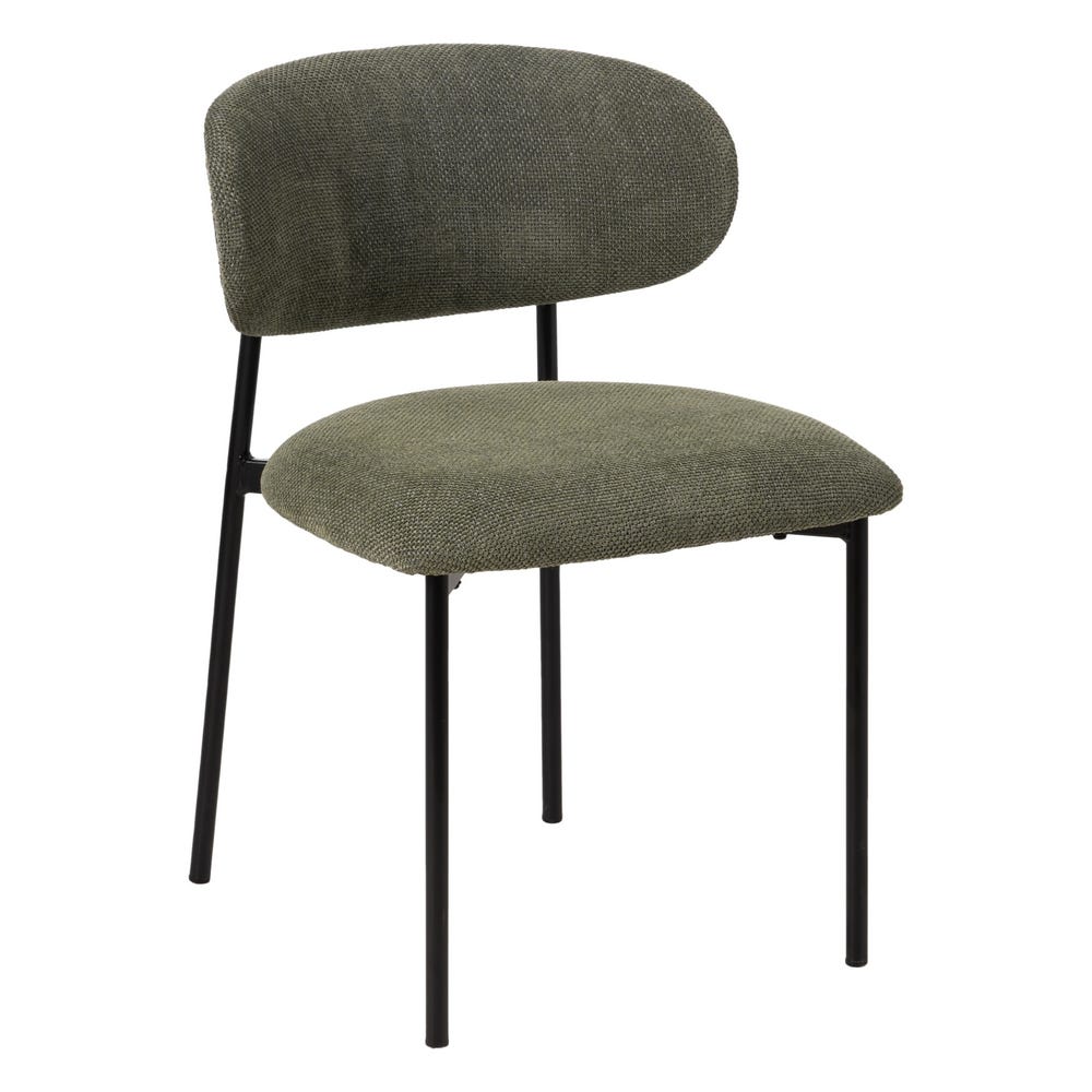 Chaise salle à manger Firenze - Kaki - Lot de 4