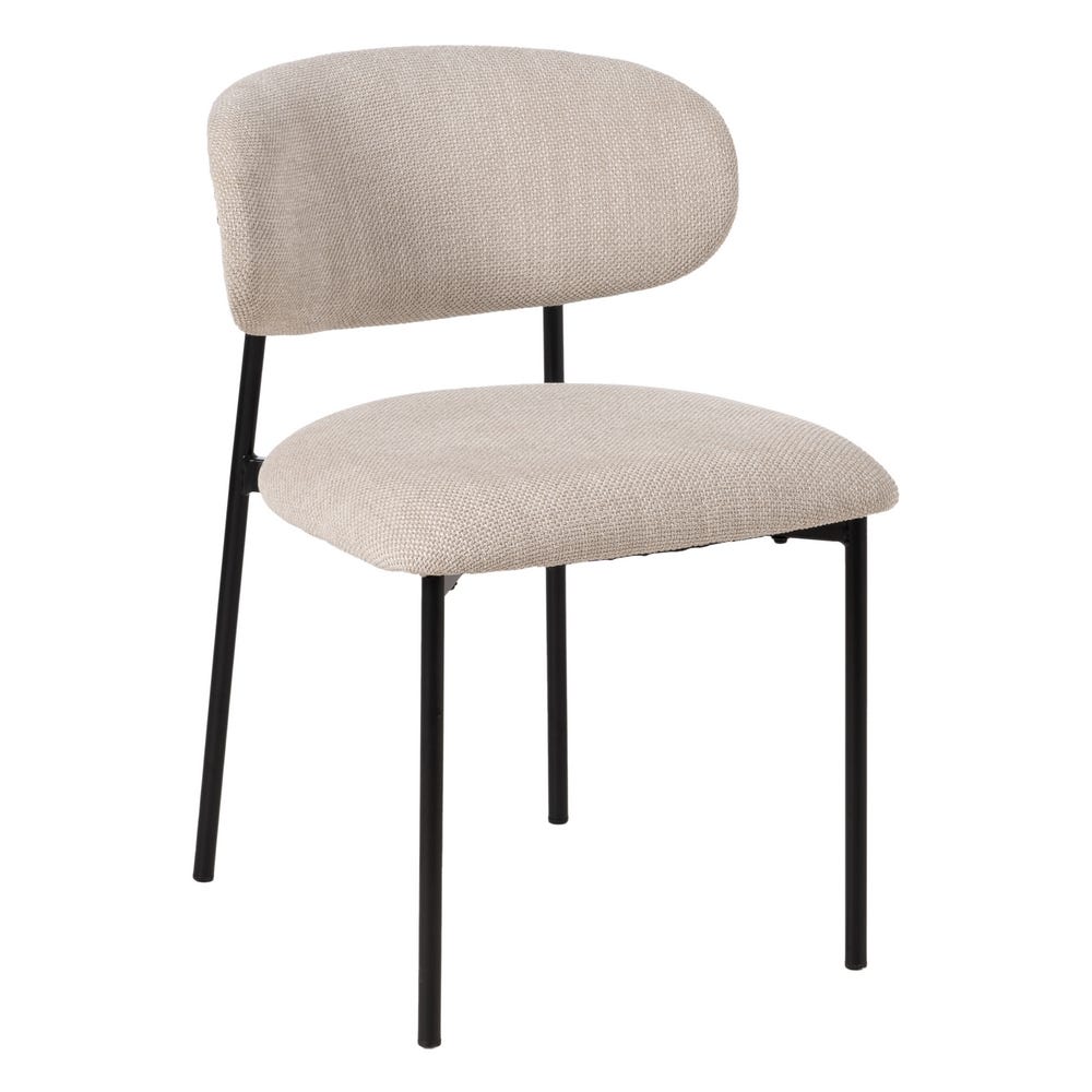 Chaise salle à manger Firenze - Gris - Lot de 4