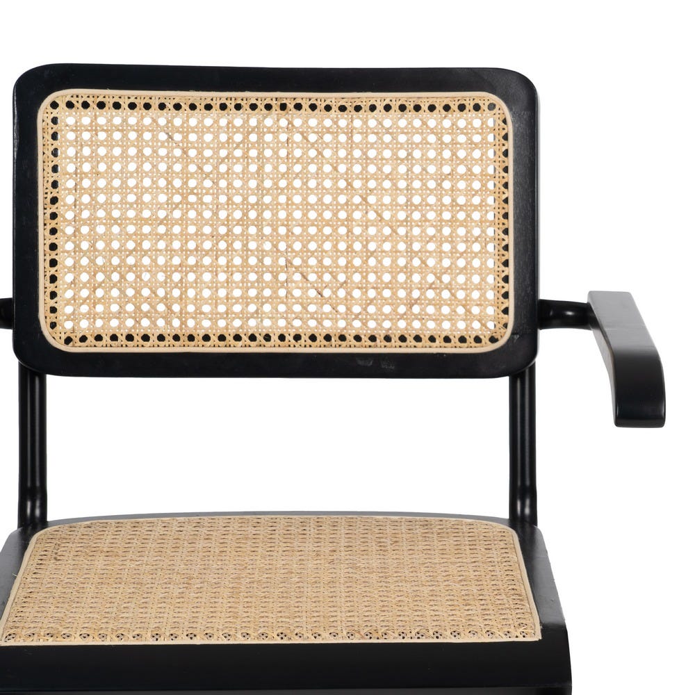 Chaise salle à manger Palermo - Noir - Lot de 2