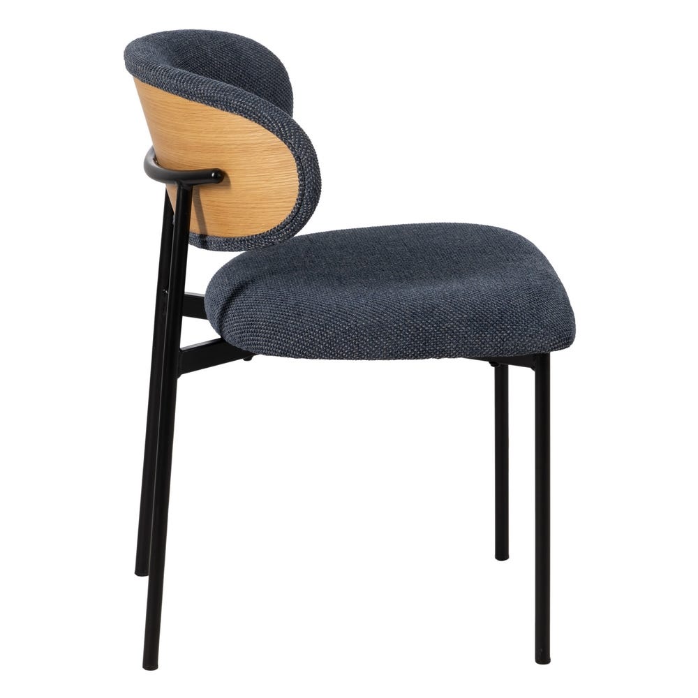 Chaise salle à manger Firenze - Bleu - Lot de 4