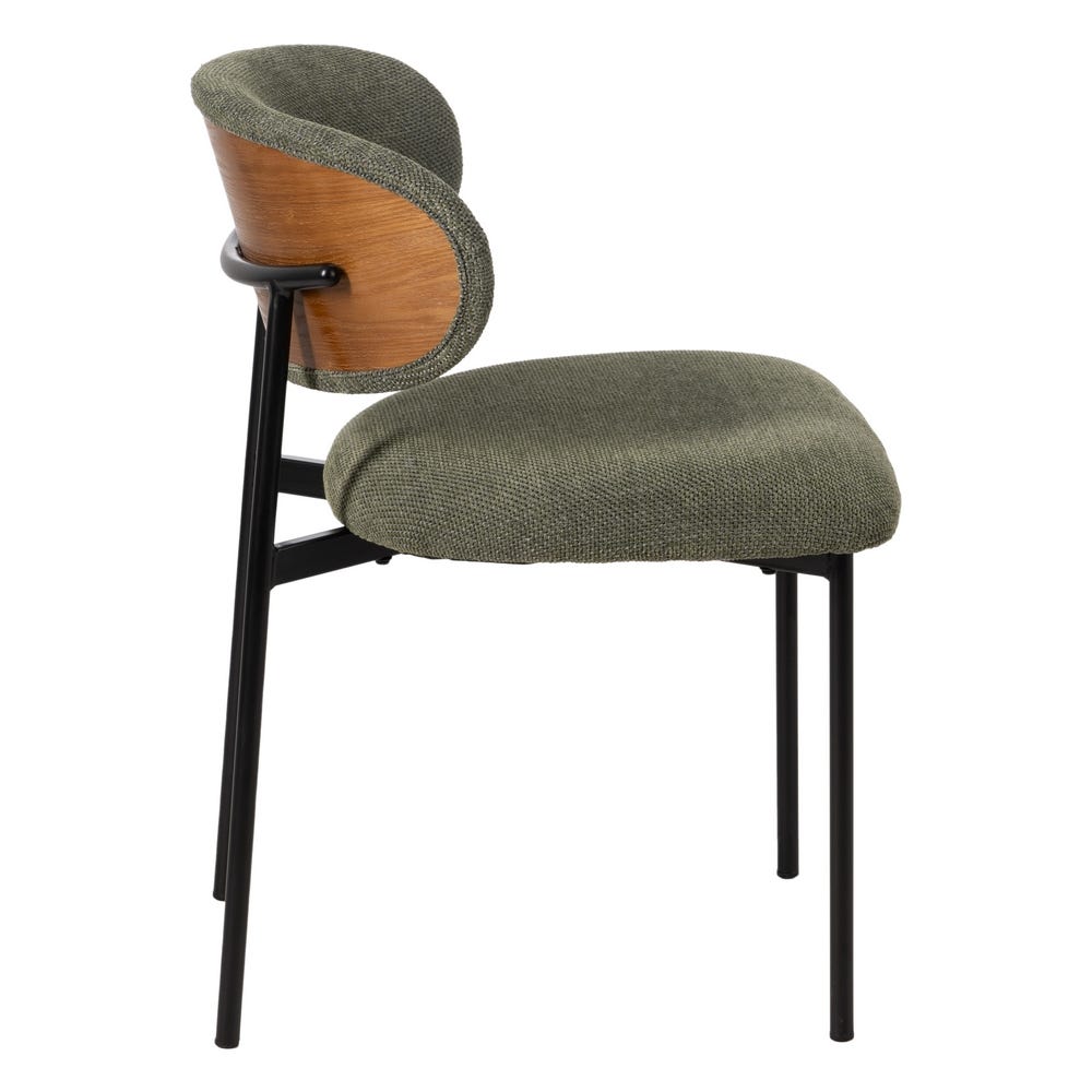 Chaise salle à manger Firenze - Kaki - Lot de 4