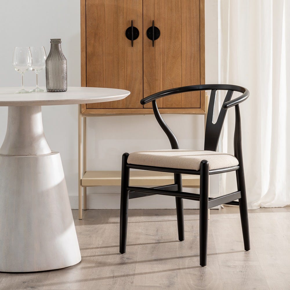 Chaise salle à manger Roma - Noir