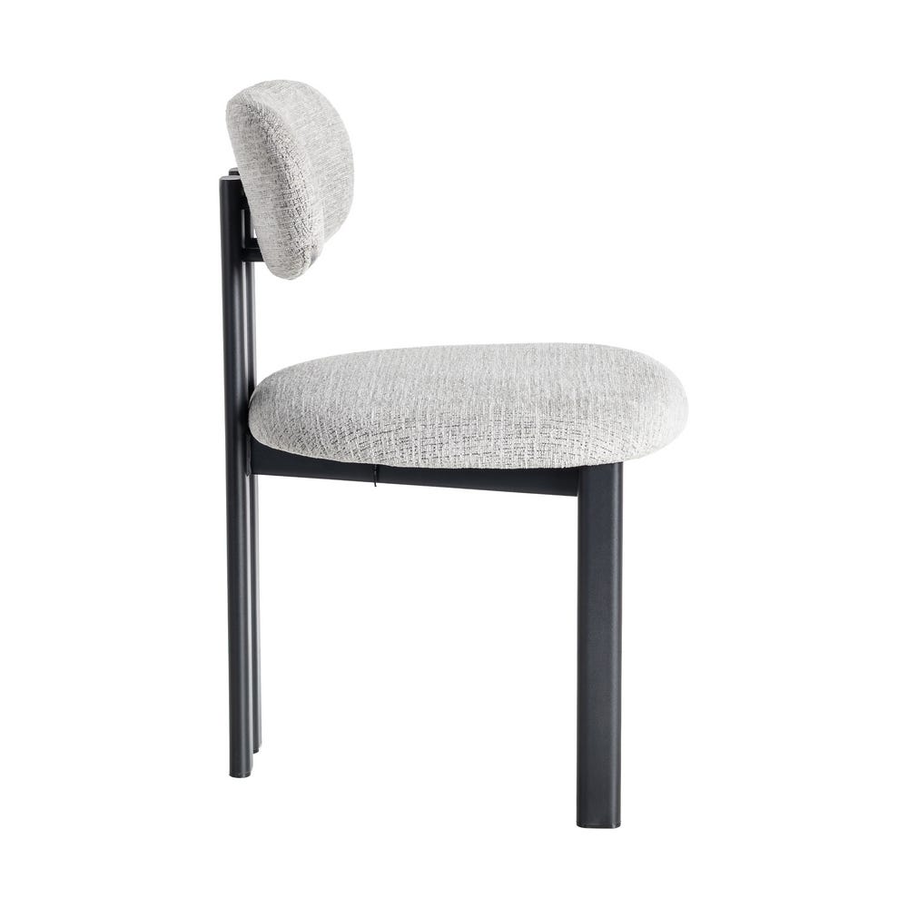 Chaise salle à manger Céleste - Noir - Lot de 2