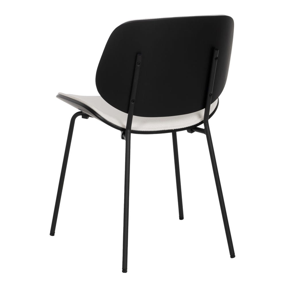 Chaise salle à manger Torino - Blanc - Lot de 2