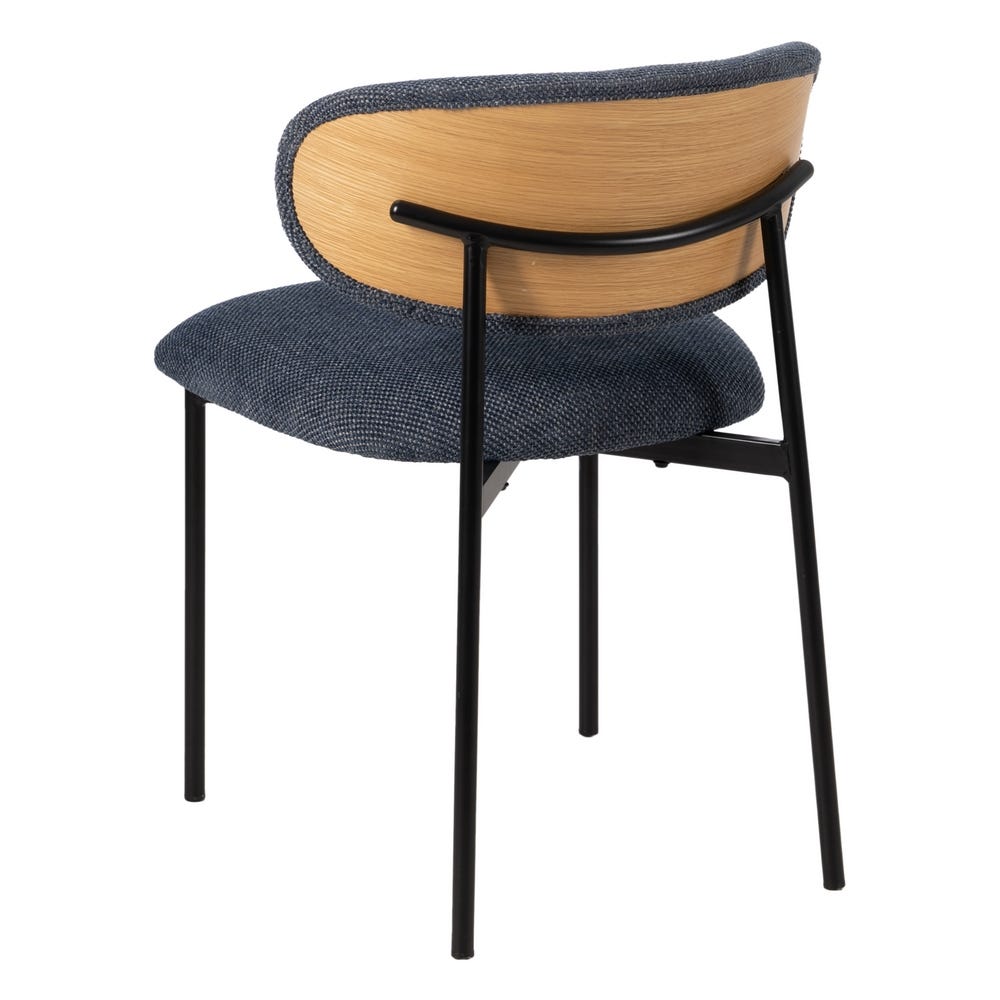 Chaise salle à manger Firenze - Bleu - Lot de 4