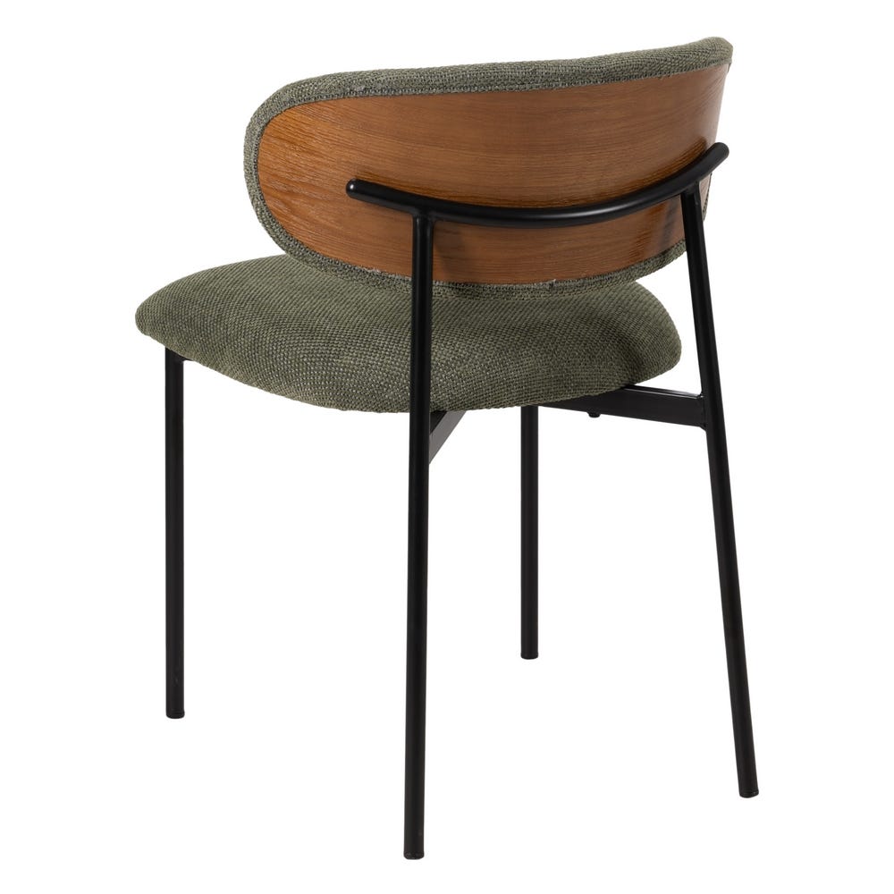 Chaise salle à manger Firenze - Kaki - Lot de 4