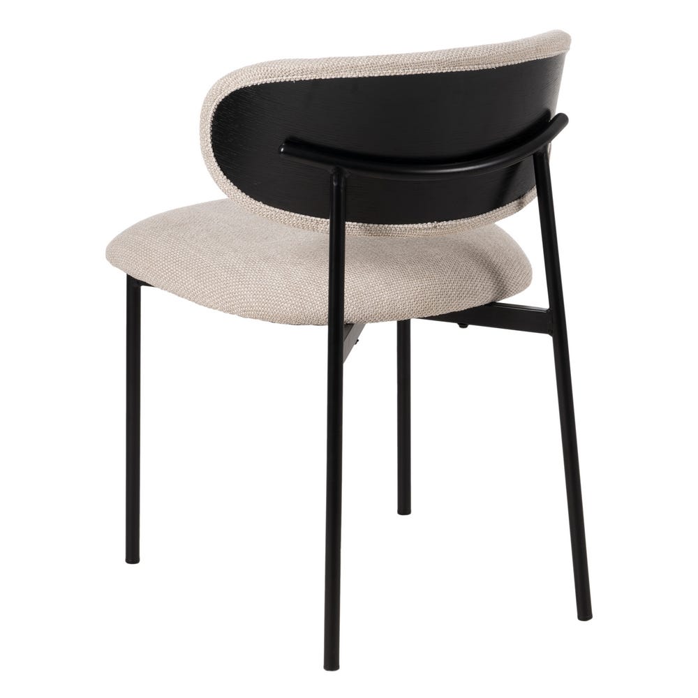 Chaise salle à manger Firenze - Gris - Lot de 4