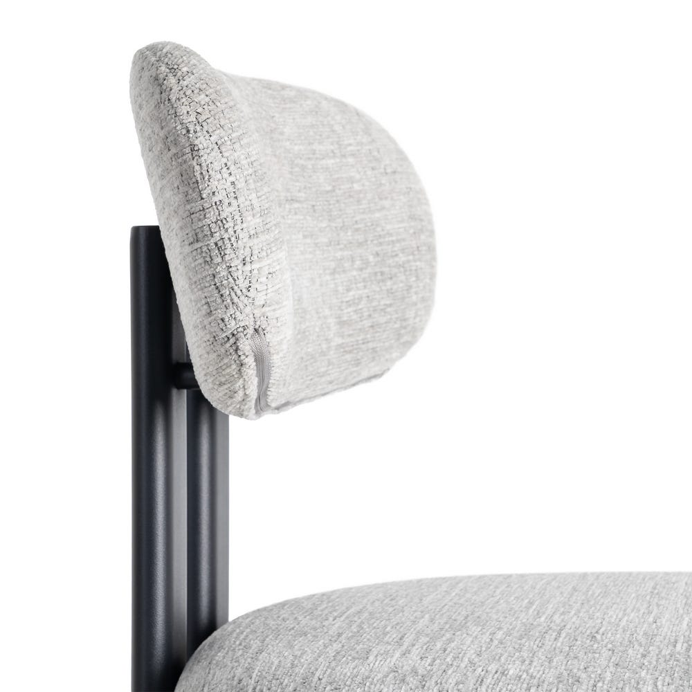 Chaise salle à manger Céleste - Noir - Lot de 2