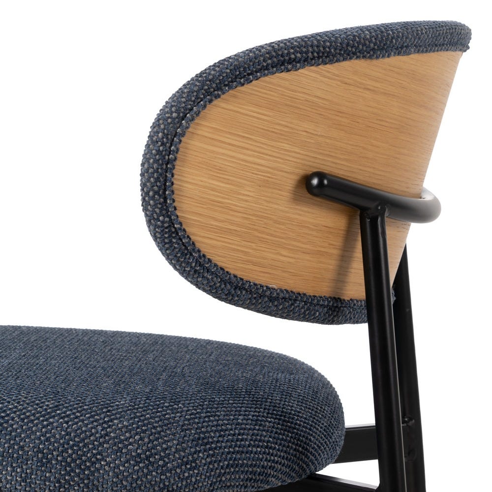 Chaise salle à manger Firenze - Bleu - Lot de 4