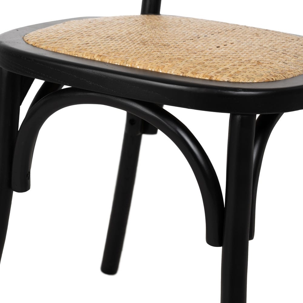 Chaise salle à manger Milano - Noir