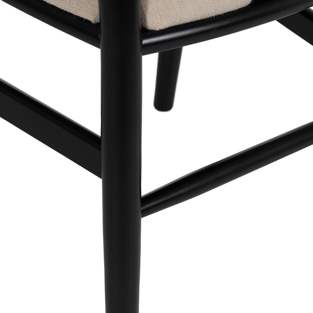 Chaise salle à manger Roma - Noir