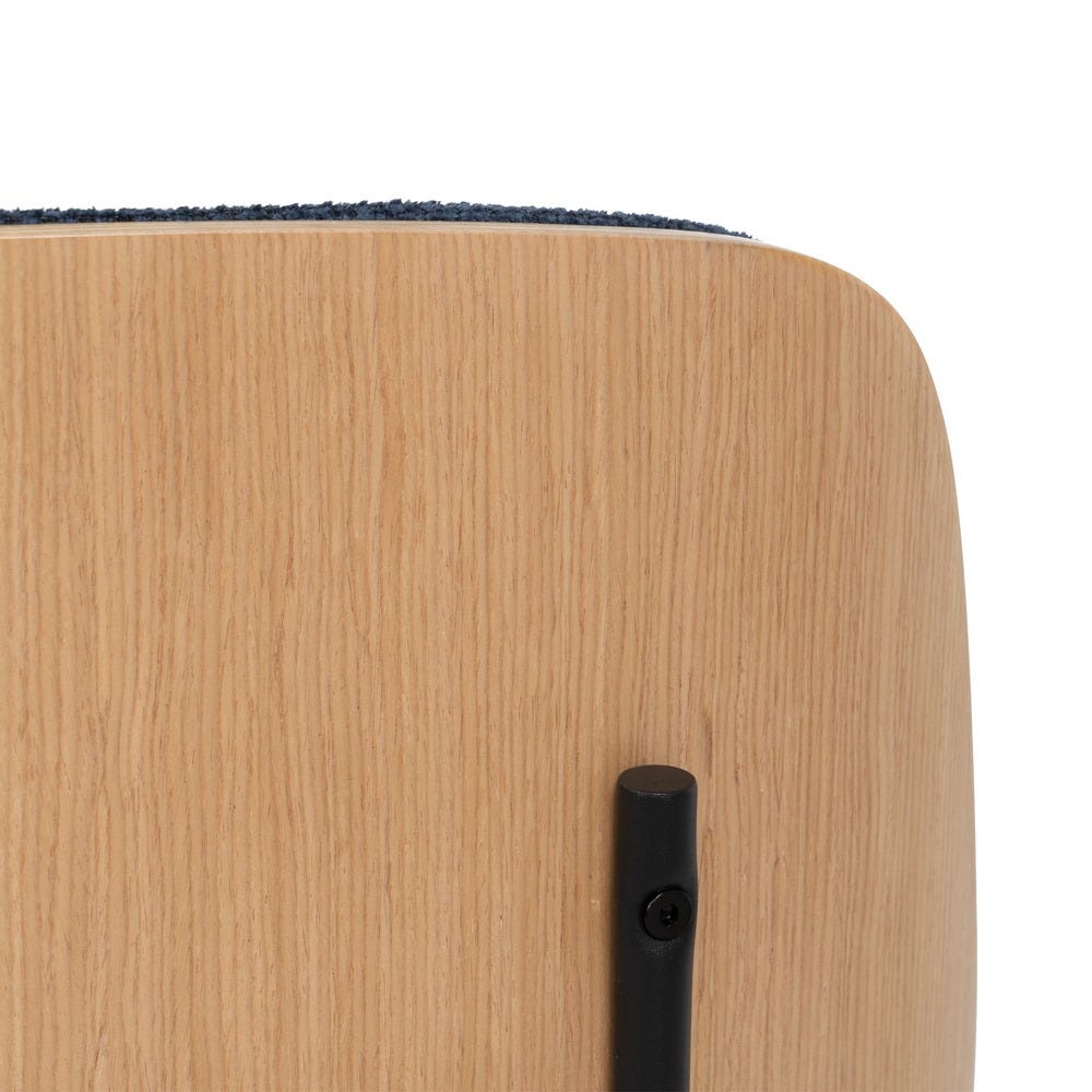 Chaise salle à manger Torino - Bleu - Lot de 2